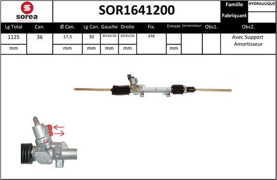 STARTCAR SOR1641200 - Рулевой механизм, рейка autospares.lv