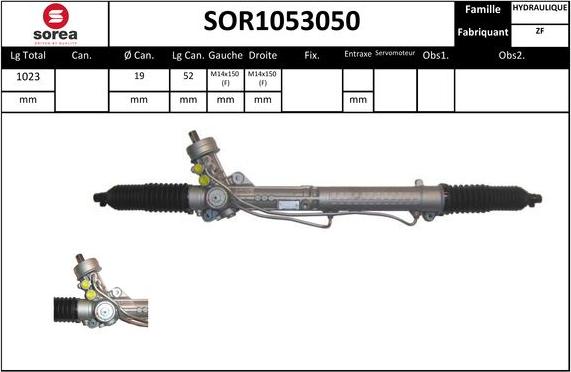 STARTCAR SOR1053050 - Рулевой механизм, рейка autospares.lv