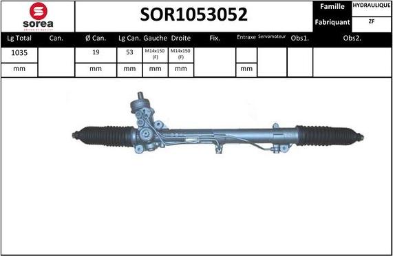 STARTCAR SOR1053052 - Рулевой механизм, рейка autospares.lv