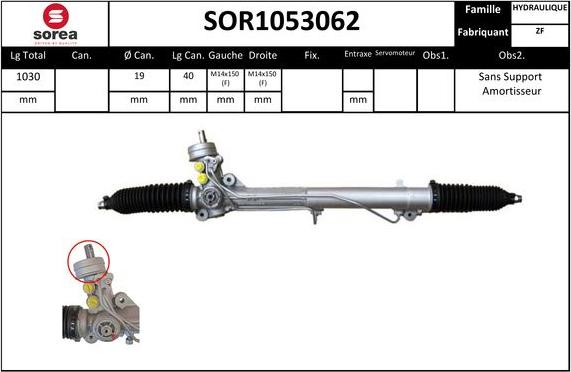 STARTCAR SOR1053062 - Рулевой механизм, рейка autospares.lv
