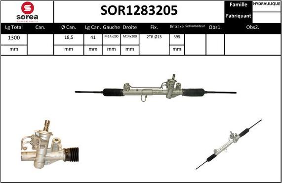 STARTCAR SOR1283205 - Рулевой механизм, рейка autospares.lv