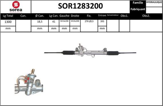 STARTCAR SOR1283200 - Рулевой механизм, рейка autospares.lv