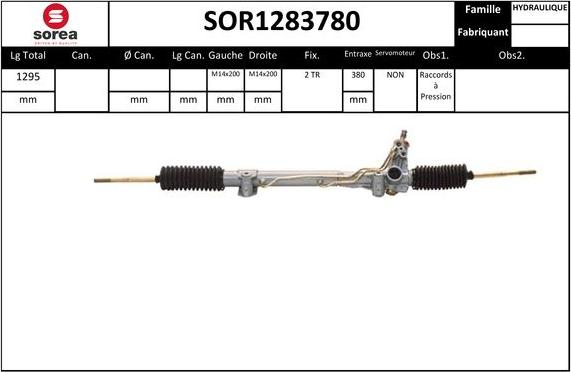 STARTCAR SOR1283780 - Рулевой механизм, рейка autospares.lv