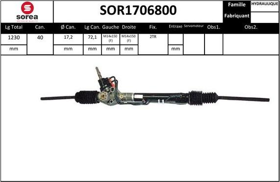 STARTCAR SOR1706800 - Рулевой механизм, рейка autospares.lv