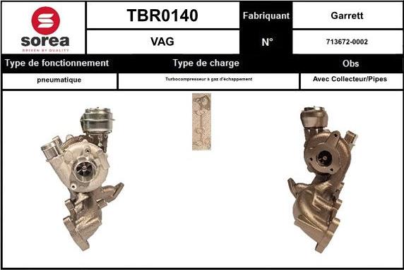 STARTCAR TBR0140 - Турбина, компрессор autospares.lv