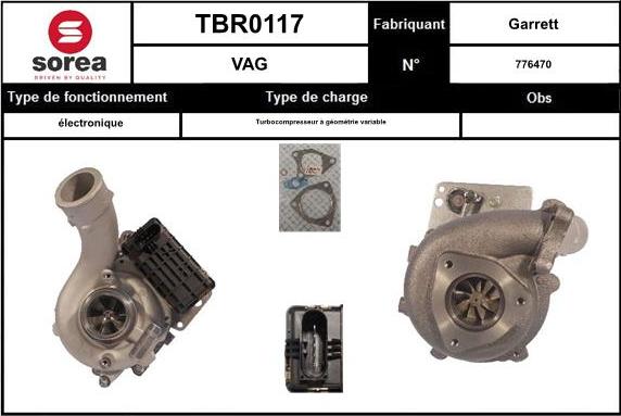 STARTCAR TBR0117 - Турбина, компрессор autospares.lv