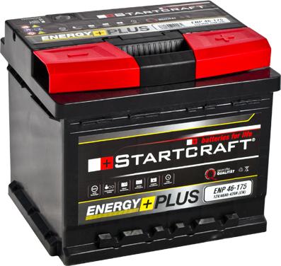 STARTCRAFT ENP 46-175 - Стартерная аккумуляторная батарея, АКБ autospares.lv