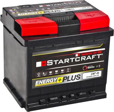 STARTCRAFT ENP 46 - Стартерная аккумуляторная батарея, АКБ autospares.lv