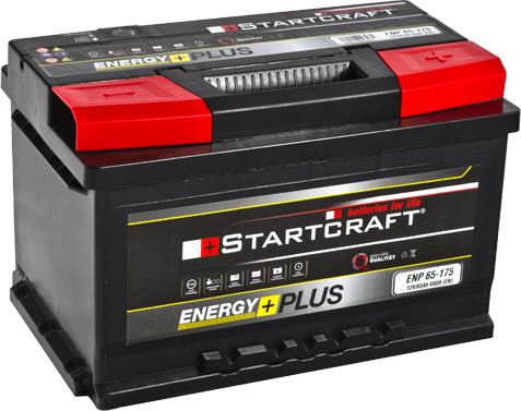STARTCRAFT ENP 65-175 - Стартерная аккумуляторная батарея, АКБ autospares.lv