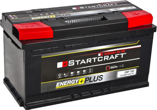 STARTCRAFT ENP 100 - Стартерная аккумуляторная батарея, АКБ autospares.lv