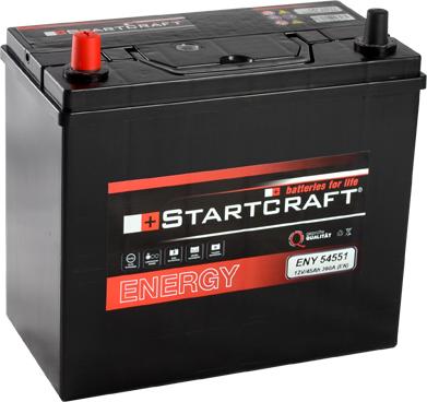STARTCRAFT ENY 54551 - Стартерная аккумуляторная батарея, АКБ autospares.lv