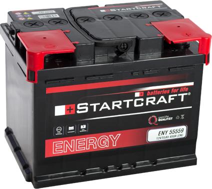 STARTCRAFT ENY 55559 - Стартерная аккумуляторная батарея, АКБ autospares.lv