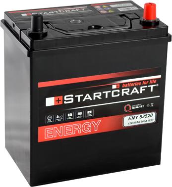 STARTCRAFT ENY 53520 - Стартерная аккумуляторная батарея, АКБ autospares.lv