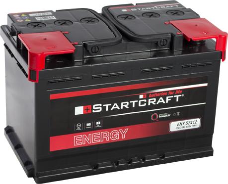 STARTCRAFT ENY 57412 - Стартерная аккумуляторная батарея, АКБ autospares.lv