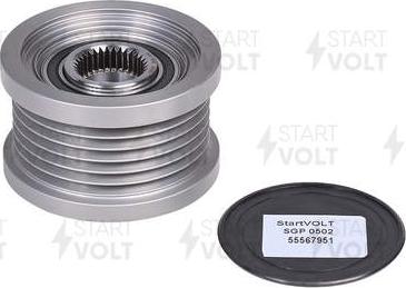 StartVOLT SGP 0502 - Шкив генератора, муфта autospares.lv