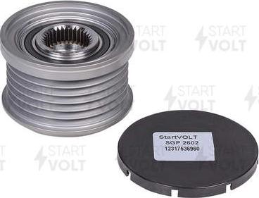 StartVOLT SGP 2602 - Шкив генератора, муфта autospares.lv