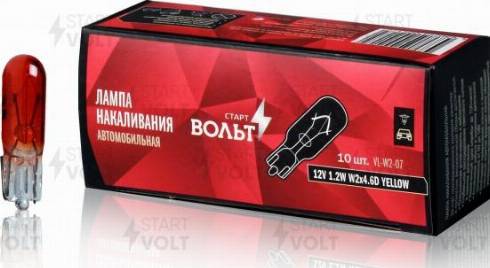 StartVOLT VL-W2-07 - Лампа накаливания, стояночные огни / габаритные фонари autospares.lv