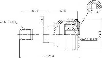 Statim CW.031 - Шарнирный комплект, ШРУС, приводной вал autospares.lv