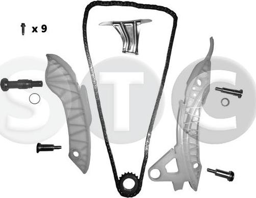 STC T406179 - Комплект цепи привода распредвала autospares.lv