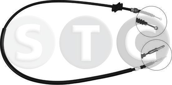 STC T480563 - Тросик, cтояночный тормоз autospares.lv