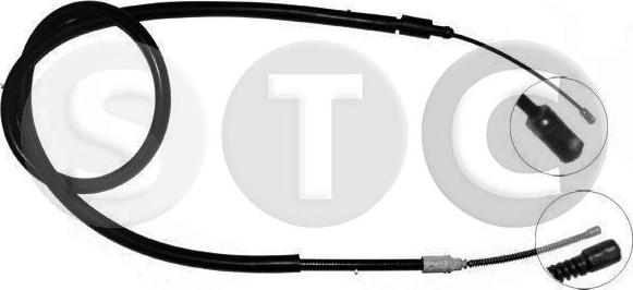 STC T480135 - Тросик, cтояночный тормоз autospares.lv