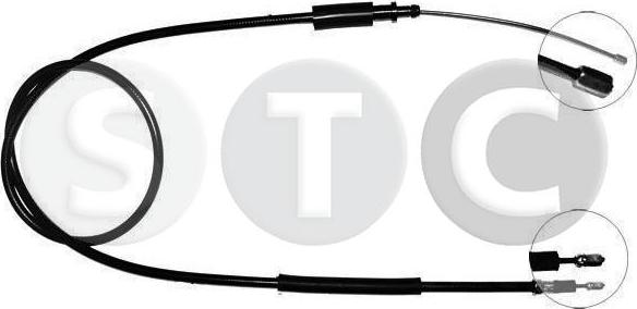 STC T480808 - Тросик, cтояночный тормоз autospares.lv