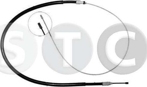 STC T480821 - Тросик, cтояночный тормоз autospares.lv