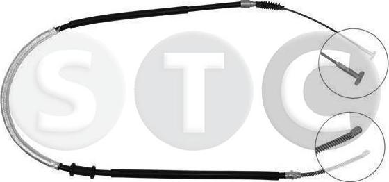 STC T481303 - Тросик, cтояночный тормоз autospares.lv