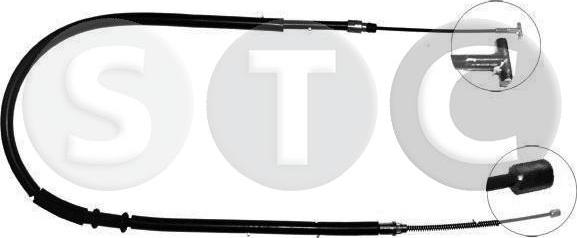 STC T481279 - Тросик, cтояночный тормоз autospares.lv