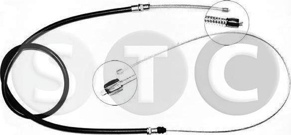 STC T483044 - Тросик, cтояночный тормоз autospares.lv