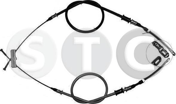 STC T482484 - Тросик, cтояночный тормоз autospares.lv