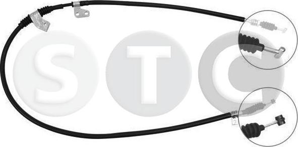 STC T482187 - Тросик, cтояночный тормоз autospares.lv