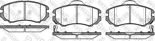 Stellox 964 002BL-SX - Тормозные колодки, дисковые, комплект autospares.lv