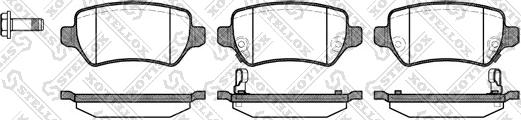 Stellox 968 002-SX - Тормозные колодки, дисковые, комплект autospares.lv