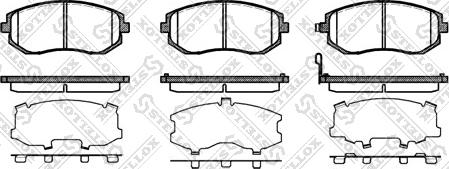 Stellox 962 011B-SX - Тормозные колодки, дисковые, комплект autospares.lv