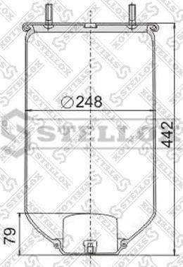 Stellox 90-40040-SX - Кожух пневматической рессоры autospares.lv