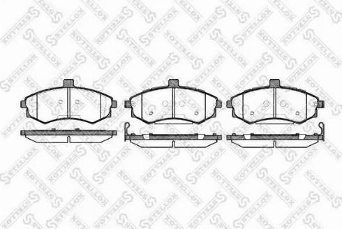 Stellox 904 002L-SX - Тормозные колодки, дисковые, комплект autospares.lv