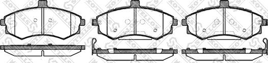 Stellox 904 002B-SX - Тормозные колодки, дисковые, комплект autospares.lv