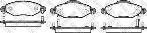 Stellox 989 002-SX - Тормозные колодки, дисковые, комплект autospares.lv