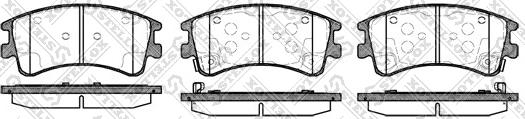 Stellox 981 002B-SX - Тормозные колодки, дисковые, комплект autospares.lv