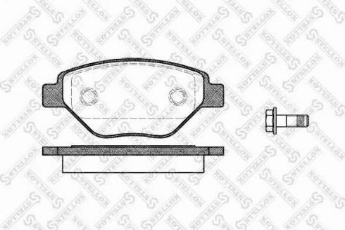 Stellox 988 000L-SX - Тормозные колодки, дисковые, комплект autospares.lv