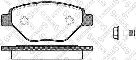 Stellox 988 000-SX - Тормозные колодки, дисковые, комплект autospares.lv