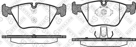 Stellox 974 000B-SX - Тормозные колодки, дисковые, комплект autospares.lv