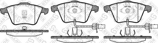 Stellox 975 002BL-SX - Тормозные колодки, дисковые, комплект autospares.lv