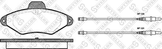 Stellox 449 004-SX - Тормозные колодки, дисковые, комплект autospares.lv
