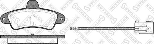 Stellox 444 002-SX - Тормозные колодки, дисковые, комплект autospares.lv