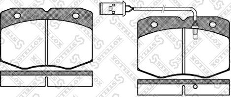 Stellox 446 002-SX - Тормозные колодки, дисковые, комплект autospares.lv