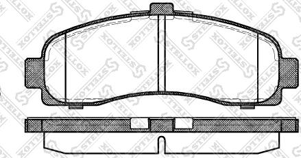 Stellox 442 010B-SX - Тормозные колодки, дисковые, комплект autospares.lv