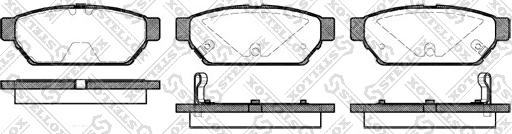 Stellox 451 002B-SX - Тормозные колодки, дисковые, комплект autospares.lv