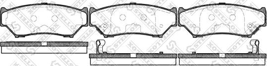 Stellox 400 012-SX - Тормозные колодки, дисковые, комплект autospares.lv